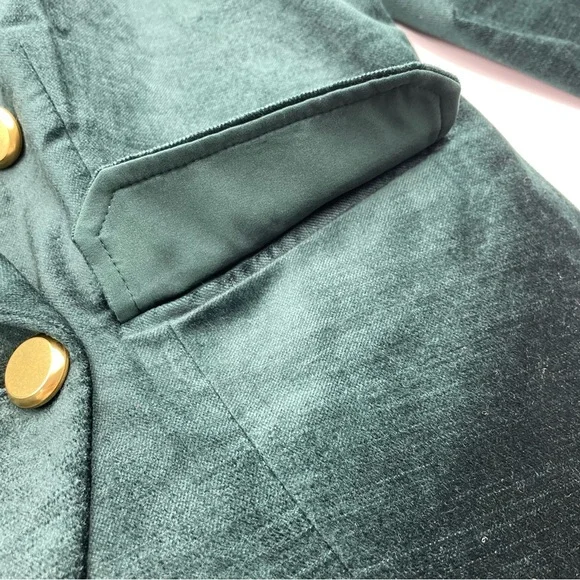 Chico's Velour Velvet Blazer Jacket Size 1 - Picture 5 of 16